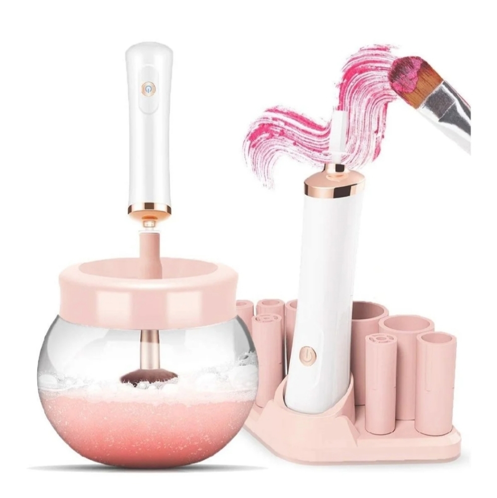 Makeup brush cleaner & dryer machine